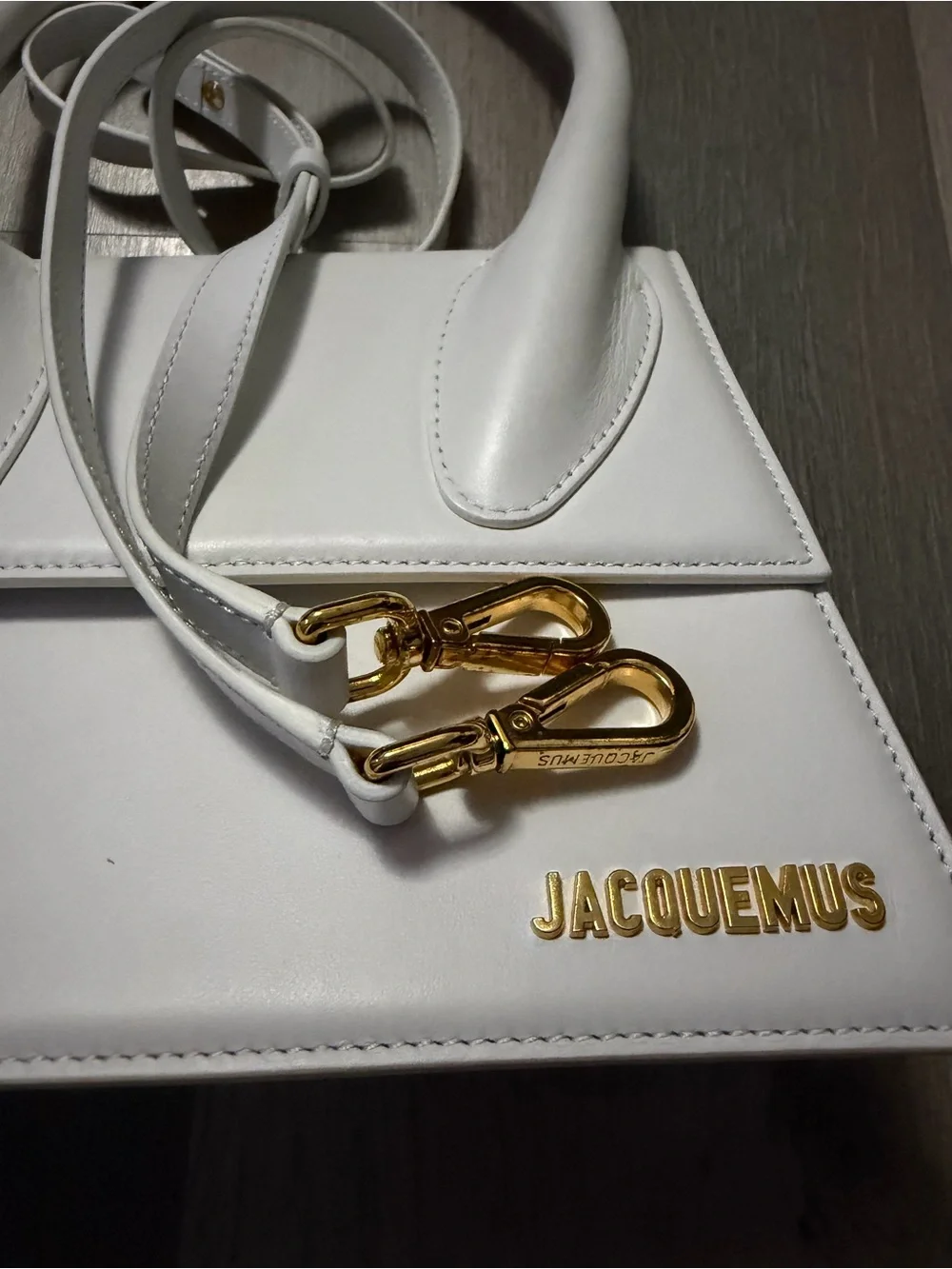 Jacquemus Le Grand Chiquito White Leather Top Handle Bag 🤍✨ - Picture 8 of 9
